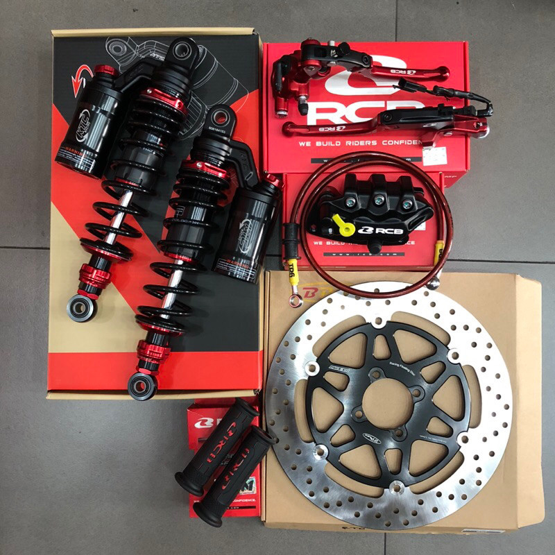 Discon 70% Paketan RX king Shockbreaker shock skok KTC Racing Extreme 320mm Blck red Master rem rcb 