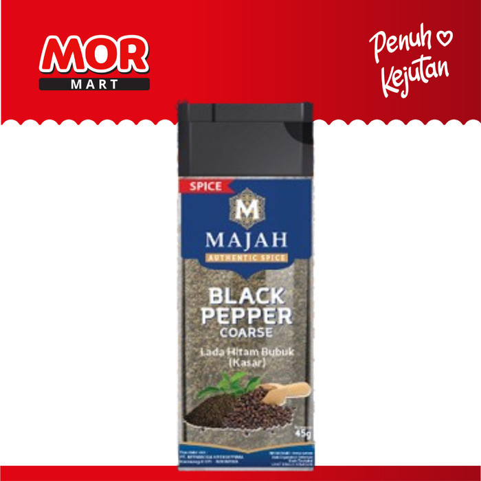 

MAJAH Lada HItam Kasar Lada Bubuk 50g