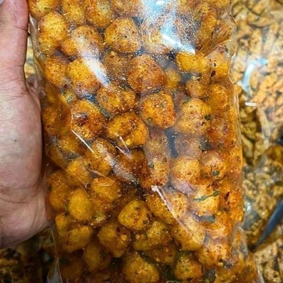 

Cemilan Cimol kering Emplod Pedas Asin Endog lewo kemasan 1kg Kriukk snack Food