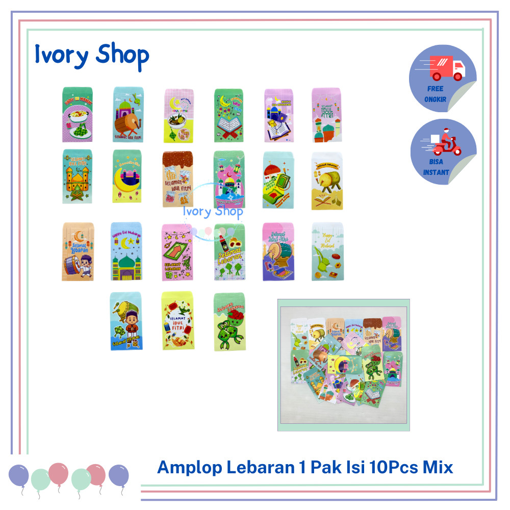 

Amplop Lebaran Angpau Anak Per pack Isi 10 lembar