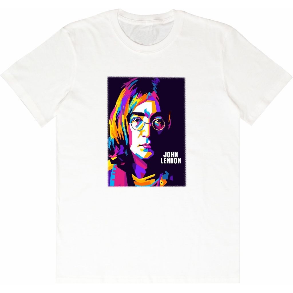 Baju Cowok Kaos Distro Atasan Penyanyi John Lennon DTF505 SS