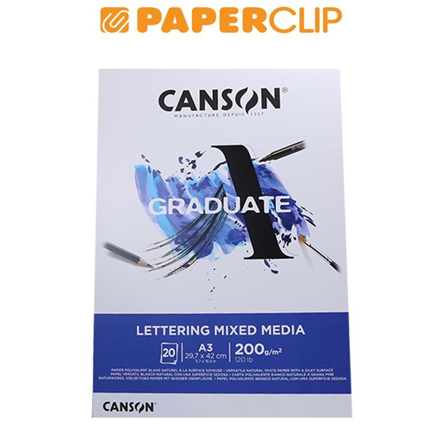 

SKETCHBOOK A3 CANSON GRADUATE LETTERING MIXED MEDIA 31250P029