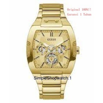 Origonal 100% GUESS GW0456G2 PHOENIX Jam Tangan Pria  Stainless Gold Garansi Resmi 1 Tahun