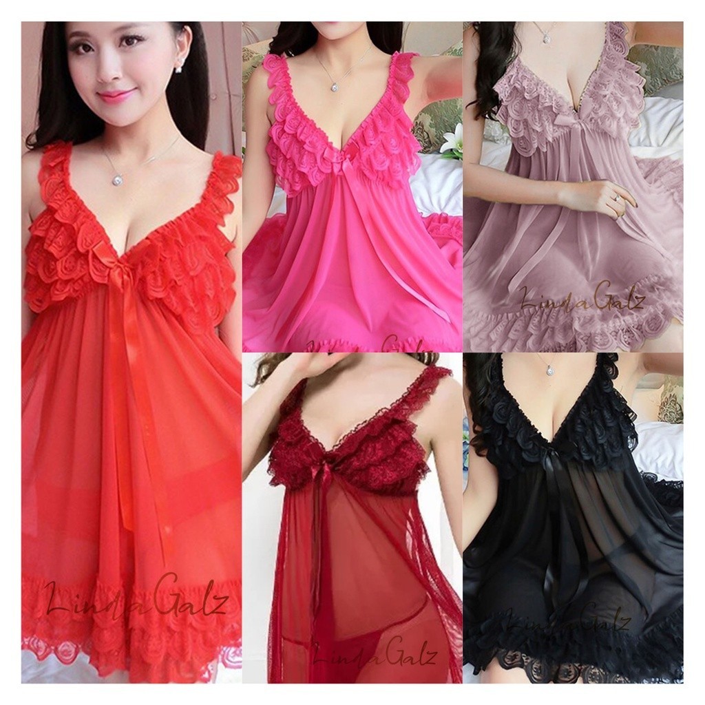 LindaGalz - Pakaian Tidur Wanita Dewasa / Lingerie Big Size Jumbo 0931-2