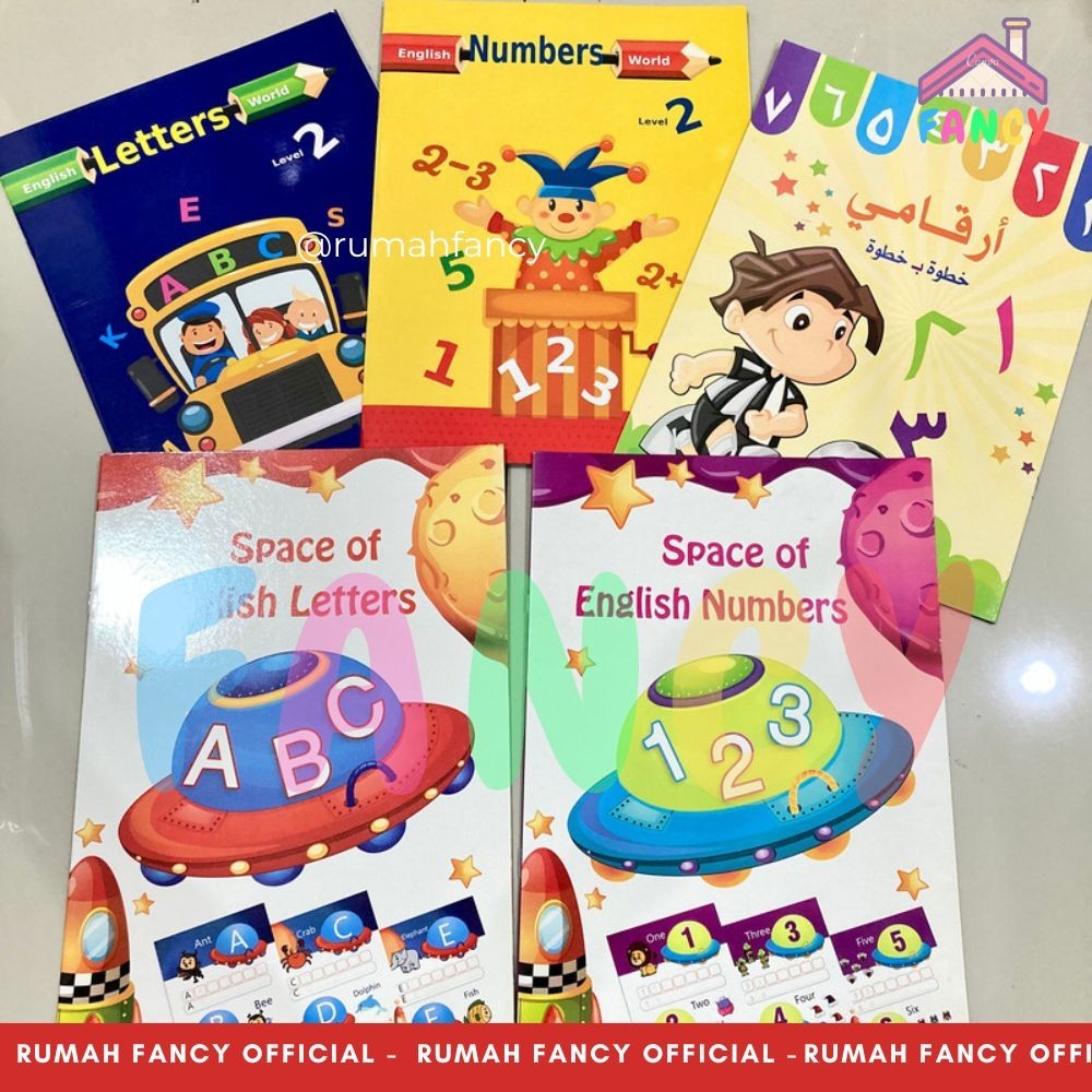 

Buku Mewarnai ENGLISH SPACE WORLD Jumbo Besar Belajar Menulis Letter & Numbers+ Belajar Menulis Angka, Belajar Membaca Bahasa Arab / Bahasa Inggris