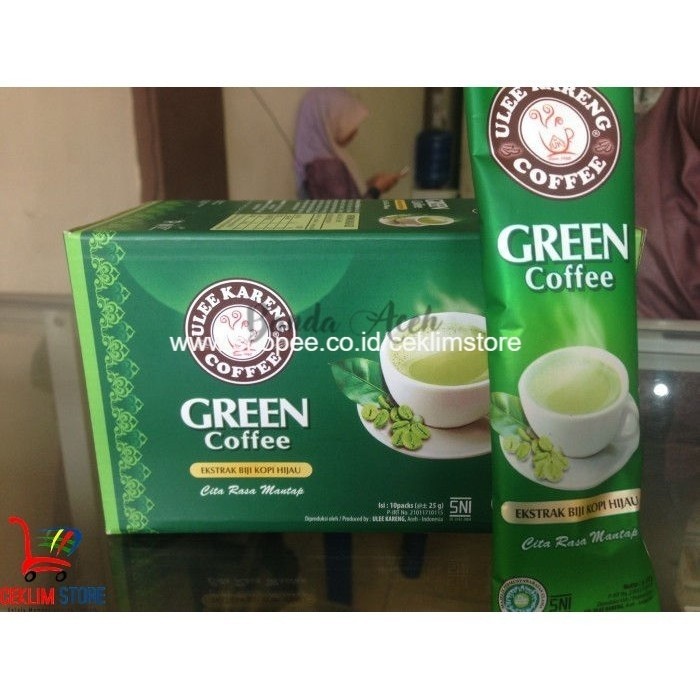 

Green Coffee ulee kareng (kopi hijau) 10 saset