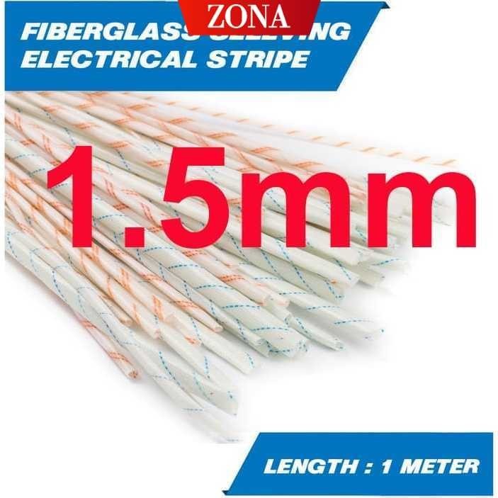 ZONA Selongsong Kabel Strip Tahan Panas - Fiberglass Sleeving