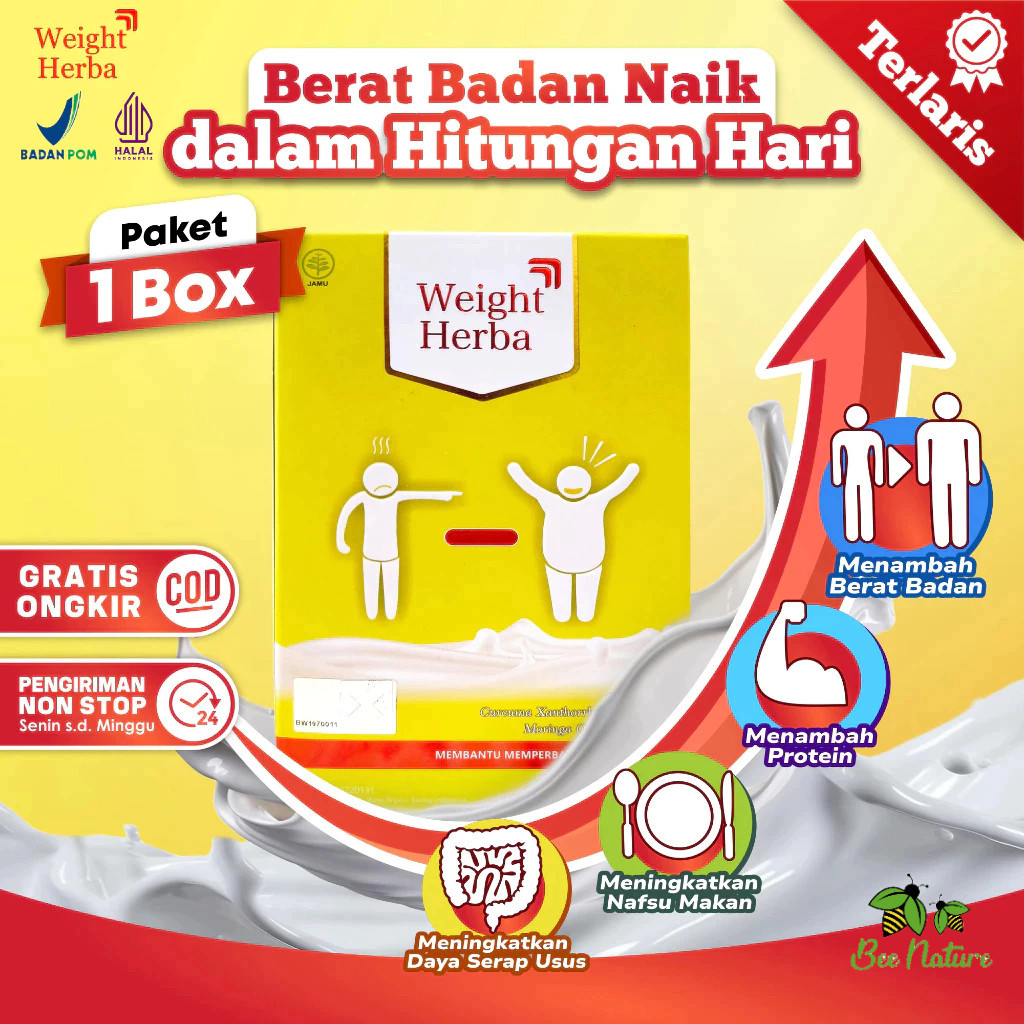 

Weight Herba Susu Penambah Berat Badan Tanpa Gula Tanpa Olahraga Perlancar Saluran Pencernaan Original