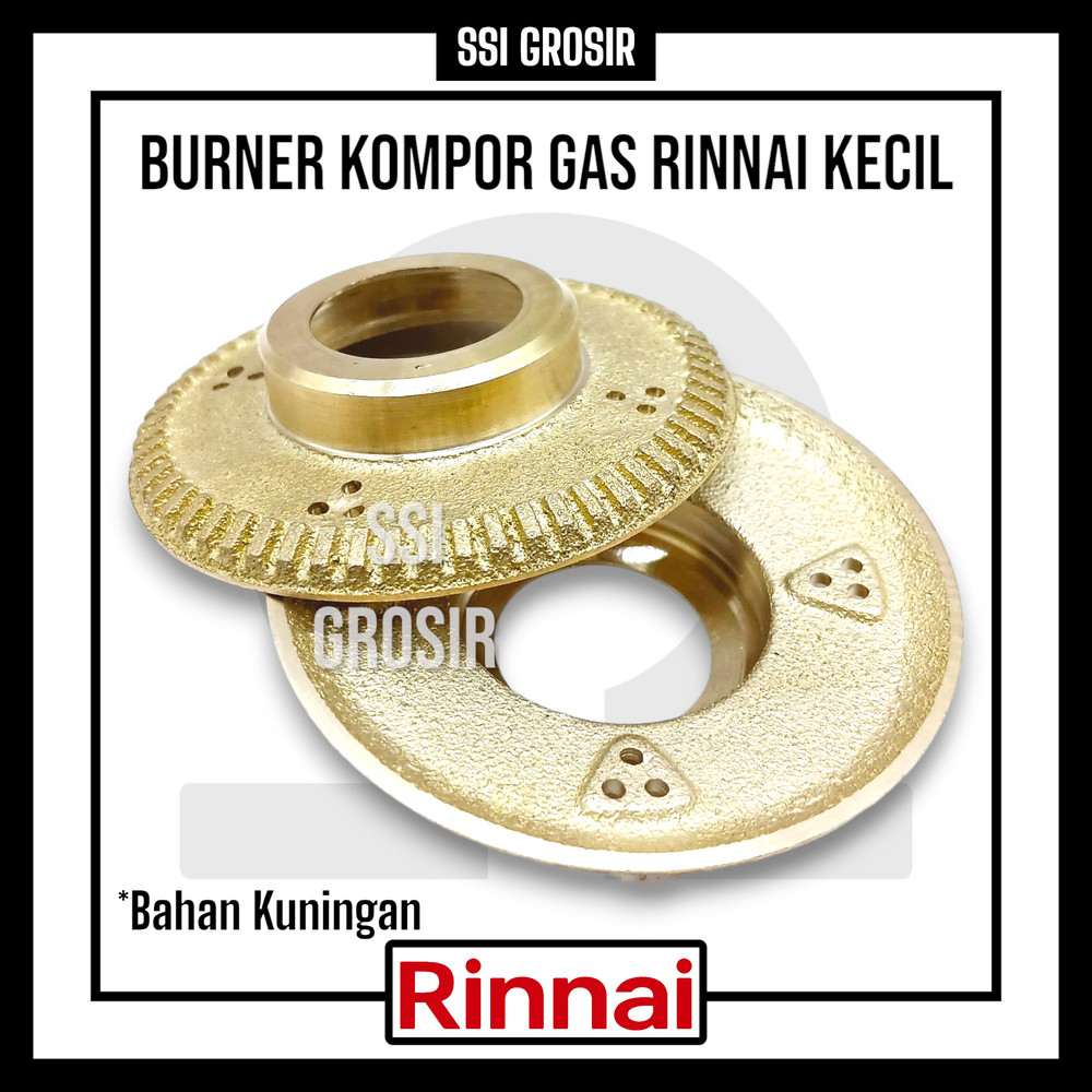 Burner Kompor Gas Rinnai Kecil 7cm bahan Kuningan untuk tipe RI-22C,RI-522E,RI-522CE,RI-602E