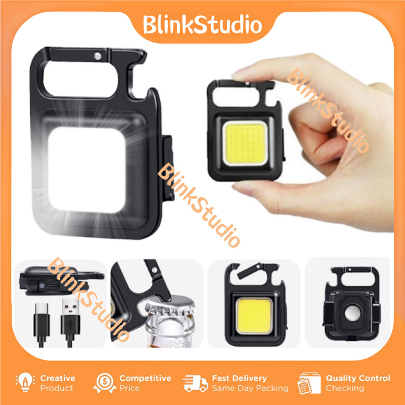 BlinkStudio Senter Mini Gantungan Kunci Besi Senter Lampu Mini Led Gantungan Kunci Lampu Gantungan K
