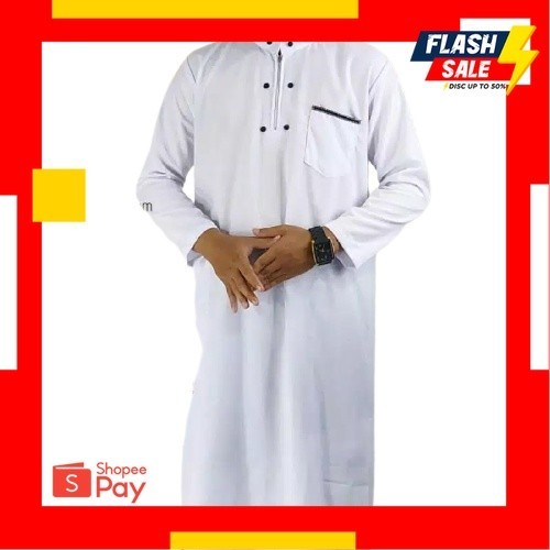 LEBARAN SALE 4.4 |  JUBAH GAMIS KOKO UMROH PRIA AL HARBI