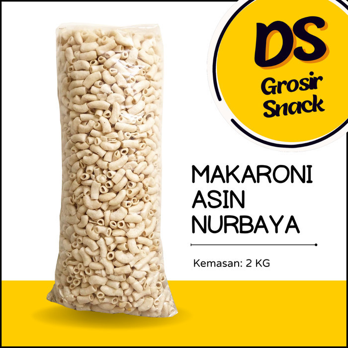 

AST Makaroni Asin Nurbaya 2 KG / Snack Cemilan Camilan Grosir Kiloan Bal
