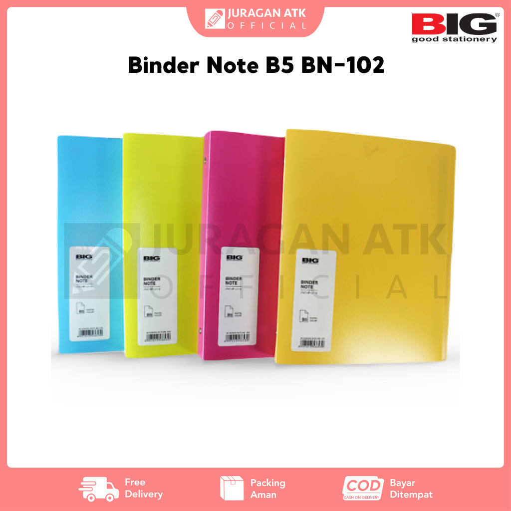 

Binder Note B5 BIG BN-102 Binder Note B5 Ring Warna Pastel Polos BN-102