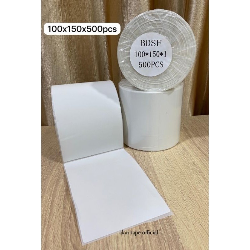 

[DISKON UP TO 50%] LABEL THERMAL ALAS KERTAS 100 X 150 X 500PCS | 100 X 100 X 500pcs [MURAH BISA COD]