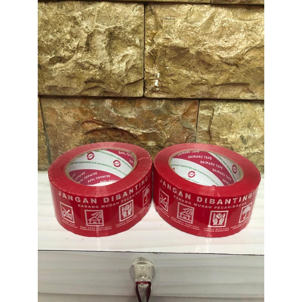 

Daimaru Lakban JANGAN DIBANTING merah