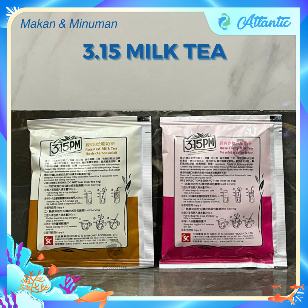 

Milk Tea 3:15PM Taiwan Milk Tea Manis Dan NIkmat Susu Bubuk Ecer per 1 pcs ORI