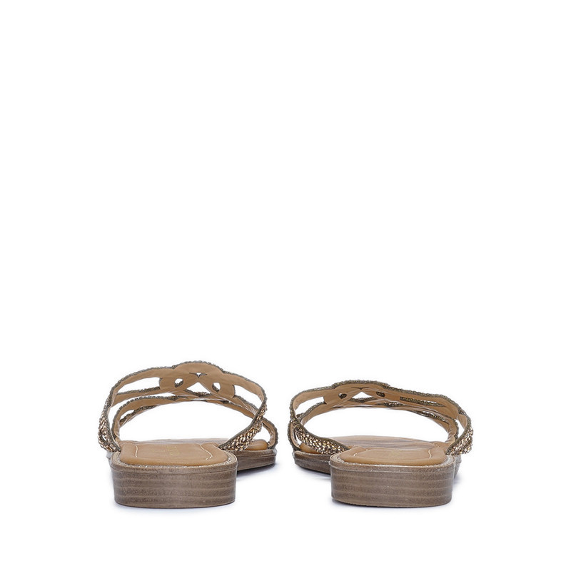 Payless Chrissie Womens Anka Sandals - Bronze_05