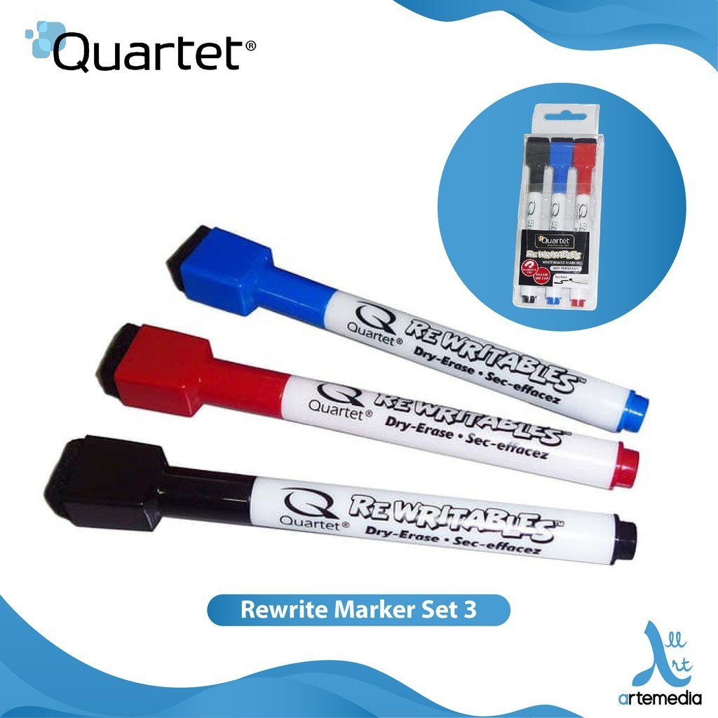 

Quartet Whiteboard Marker Set 3 Spidol Papan Tulis