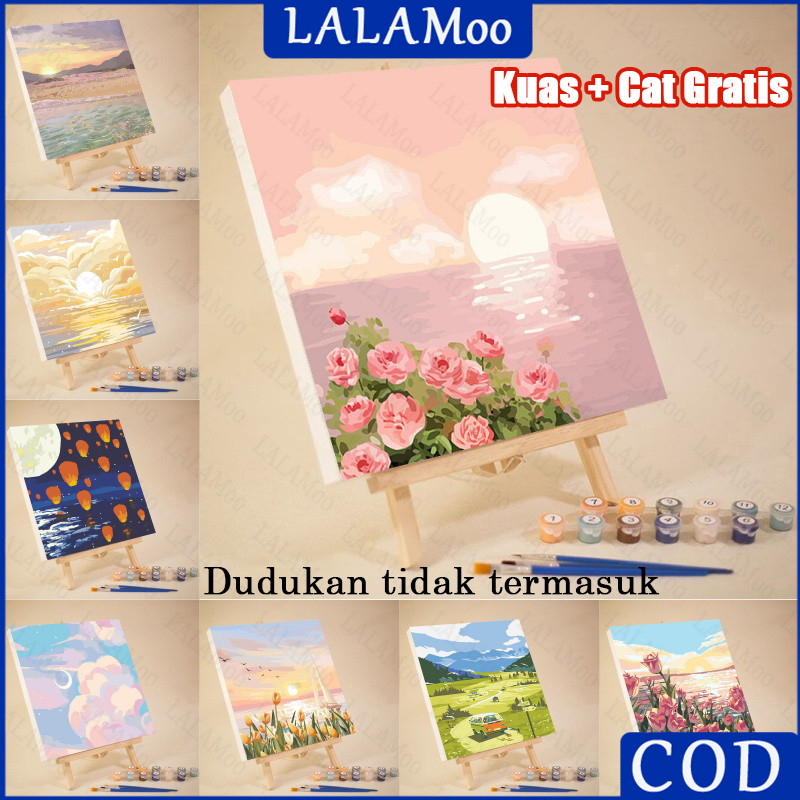 

Canvas DIY Nature Series 20x20cm Paint By Number 20x20 DIY Painting Kit Canvas Paint Kit Digital Painting Kit with Kanvas