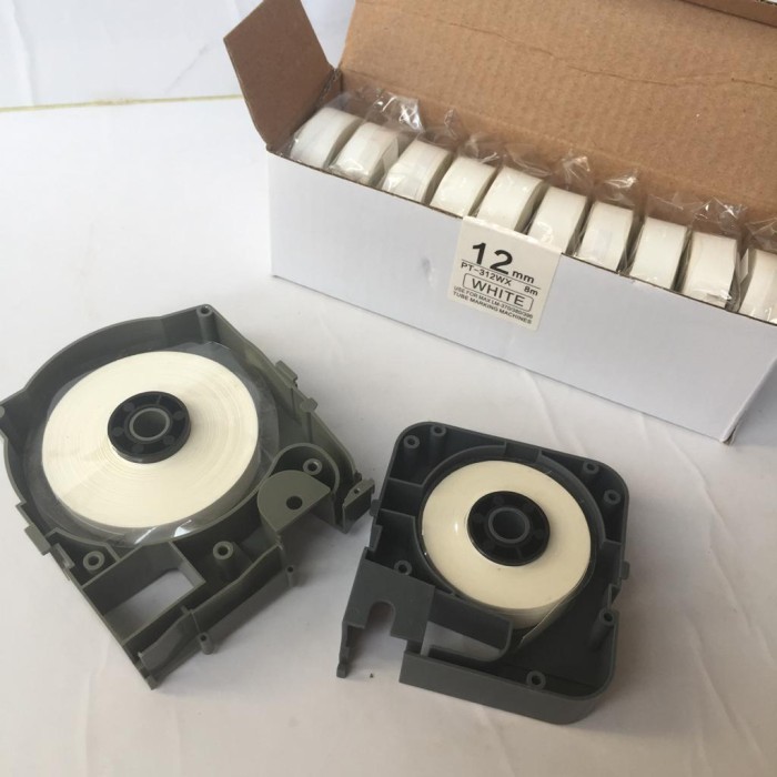 

Letatwin Label putih white tape 5mm 9mm 12mm LM370 - LM550 compatible