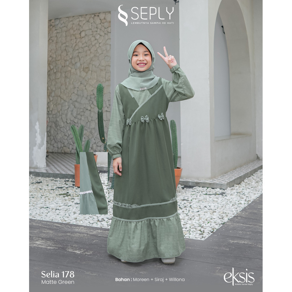 Seply  Eksis 281 Gamis Anak Selia 178 By Ethica Seply