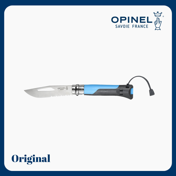 Opinel N°08 Outdoor Knife Stainless Steel - Blue