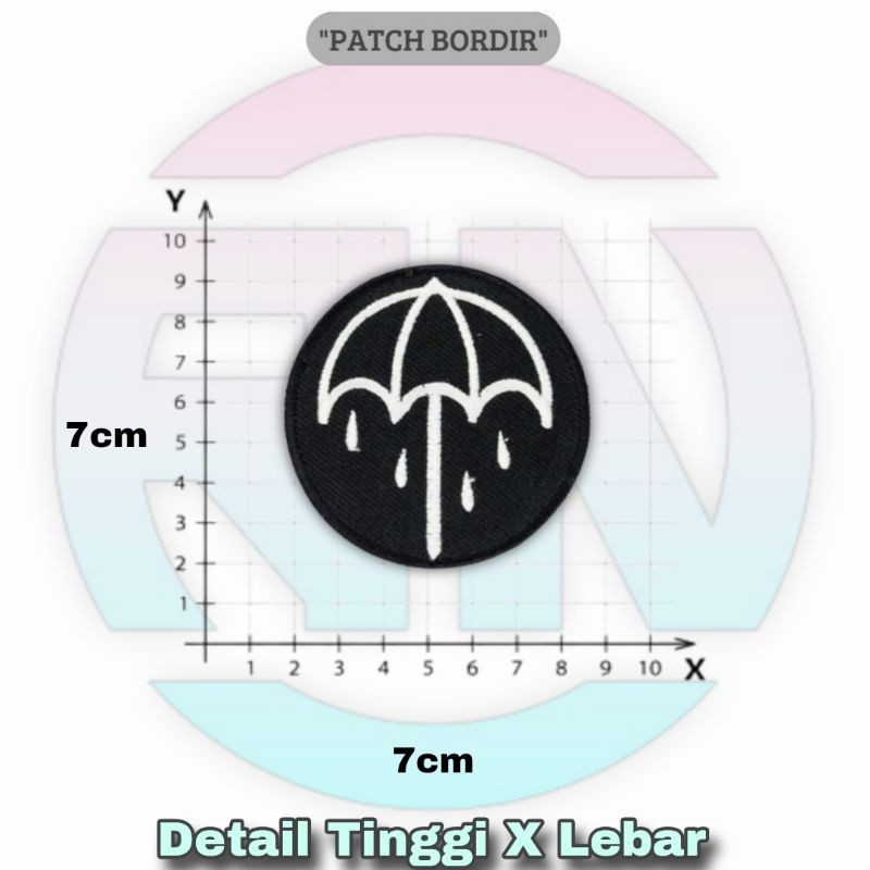 Bordir Emblem Patch Jahit Bordir Band Musik Logo Iron Patch Bordir Aksesoris Emblem Band Bordir Patc