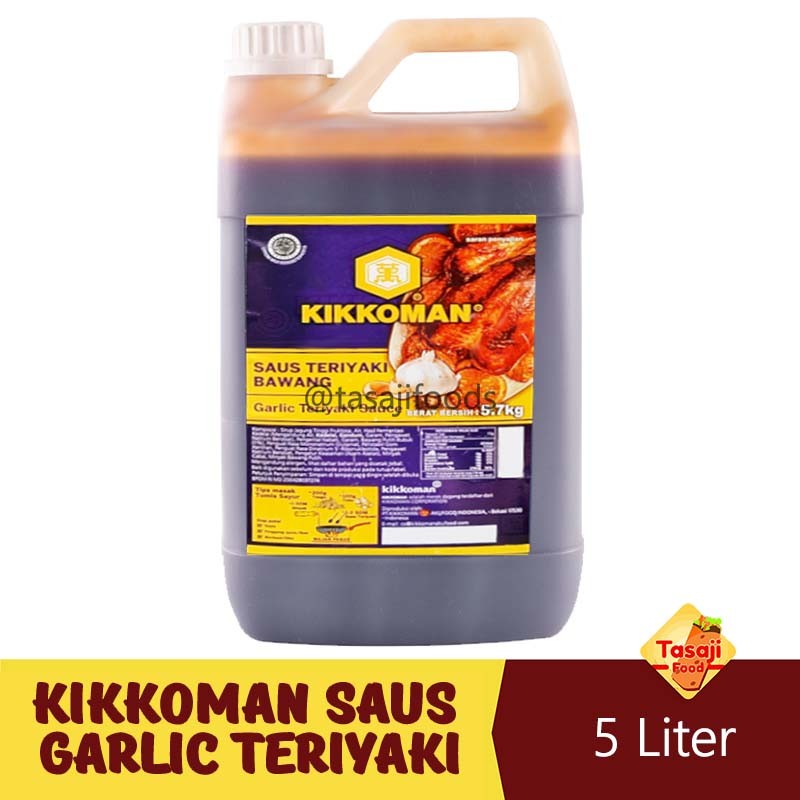 

Kikkoman Saus Garlic Teriyaki Bawang Kemasan Jerigen 5 LITER