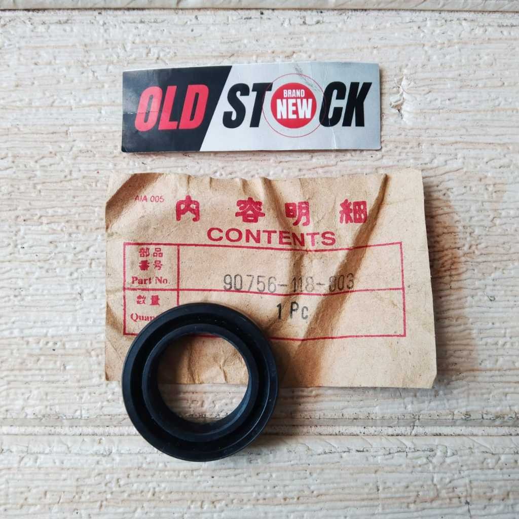 NOS/SEAL  SHOCK  DEPAN (27X39X10.5) ORIGINAL 100% ( 90756-118-003 ) HONDA WIN CB125