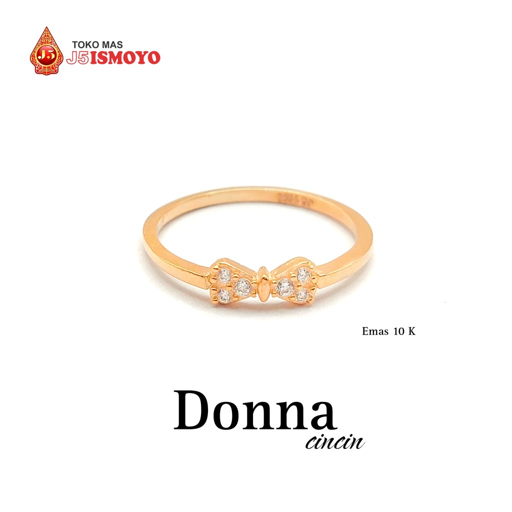 Cincin Emas Mas Asli Donna J5 Ismoyo