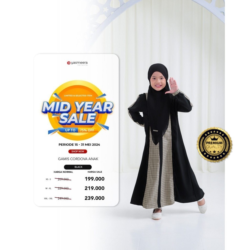Gamis Cordova Anak by Yasmeera Gamis Anak Perempuan Terbaru 2024 - Gamis Anak Terbaru 2024 Model Ter