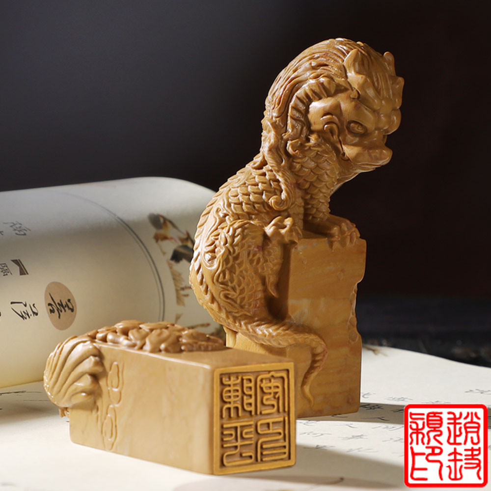 

Dragon Stamp Chinese English Korea Japanese Phoenix Name Stamps Custom Personalized Signature Calligraphy Painting Square Seal