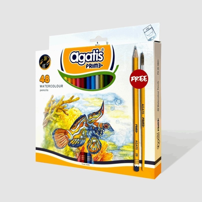 

Agatis Prime Wooden Watercolour Pensil 36 Warna - 48 Warna - WaterColour Agatis