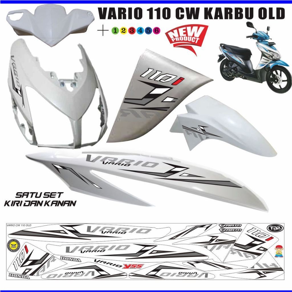 STRIPING STRIPING VARIO 110 CW / VARIASI STIKER VARIO 110 OLD CARBU VARIASI LIST STRIPING STRIPING K