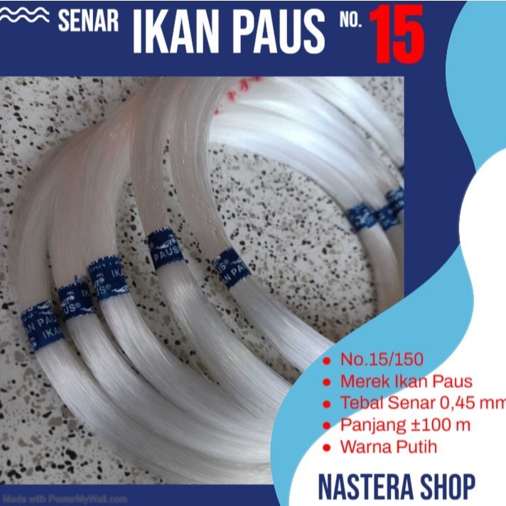 [1 ROL] NO.15 SENAR PANCING IKAN PAUS - SENAR LAYANGAN