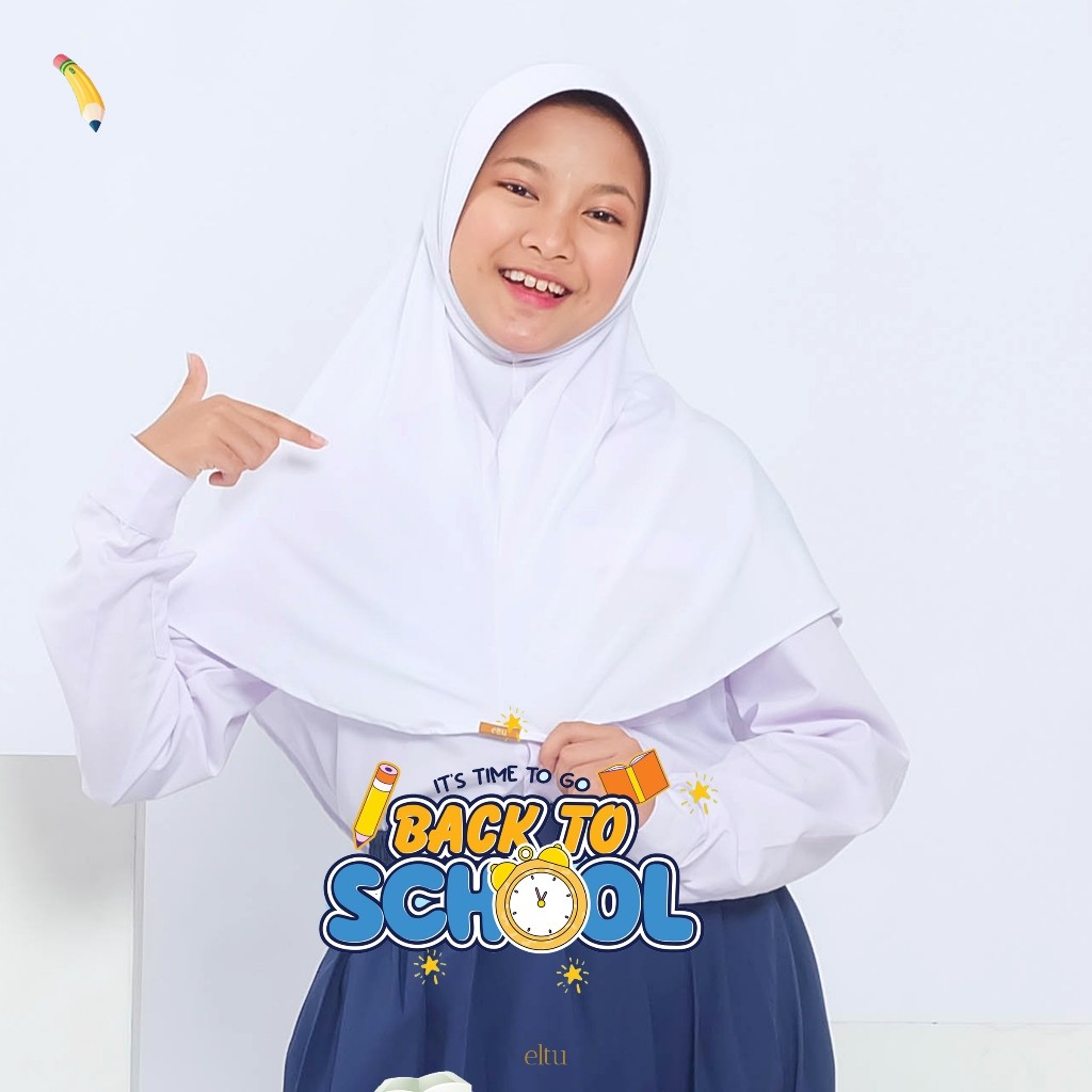 Lestary Hijab - Hijab Sekolah Jersey Spandex Premium