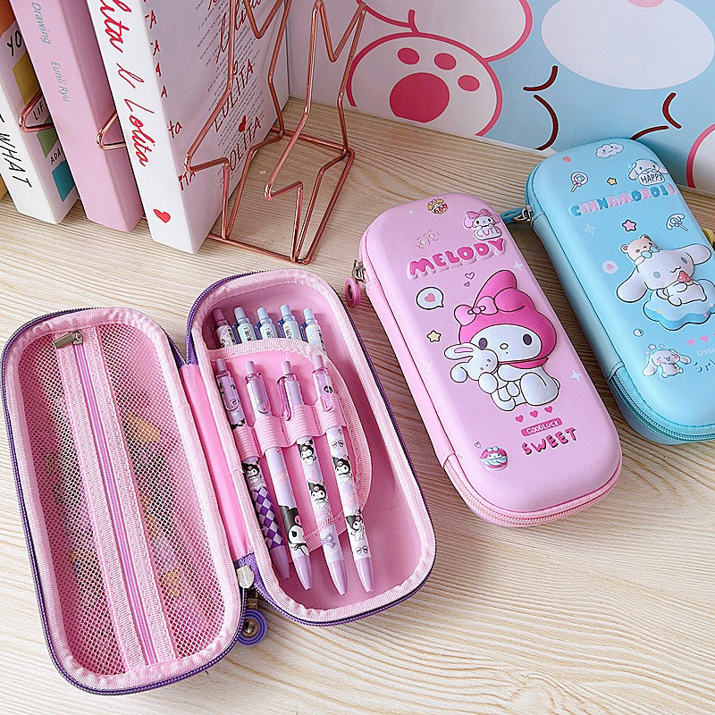 

Pensil Case 3D Timbul EVA Kotak Pensil 3D Anak Sekolah Tempat Pensil 3D Timbul Cinnamoroll Kurumi Melody Pochacco Purin