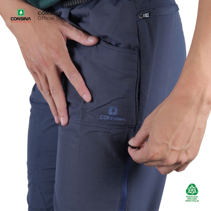 Consina Atlantic Celana Panjang Outdoor Gunung Hiking Travel - Hijau Tua, XL