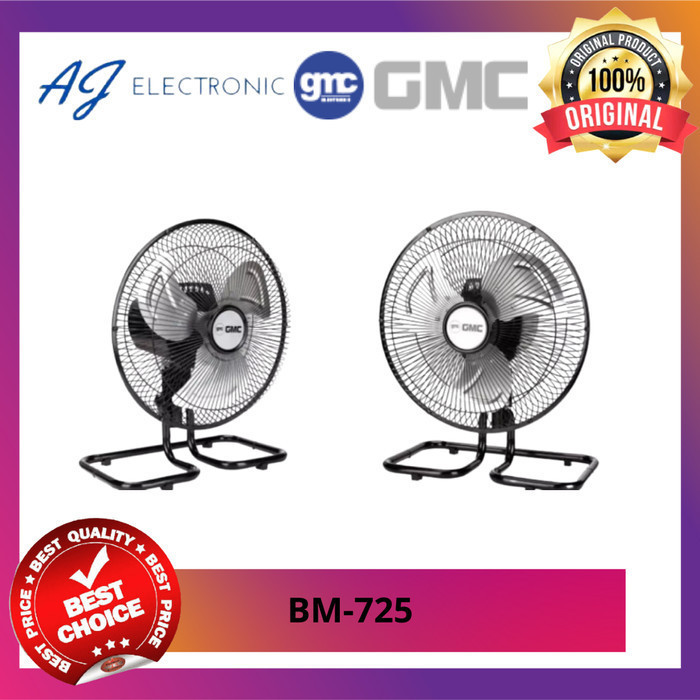 KIPAS ANGIN GMC BM-725 / GMC 725 , Kipas Angin meja dan dinding