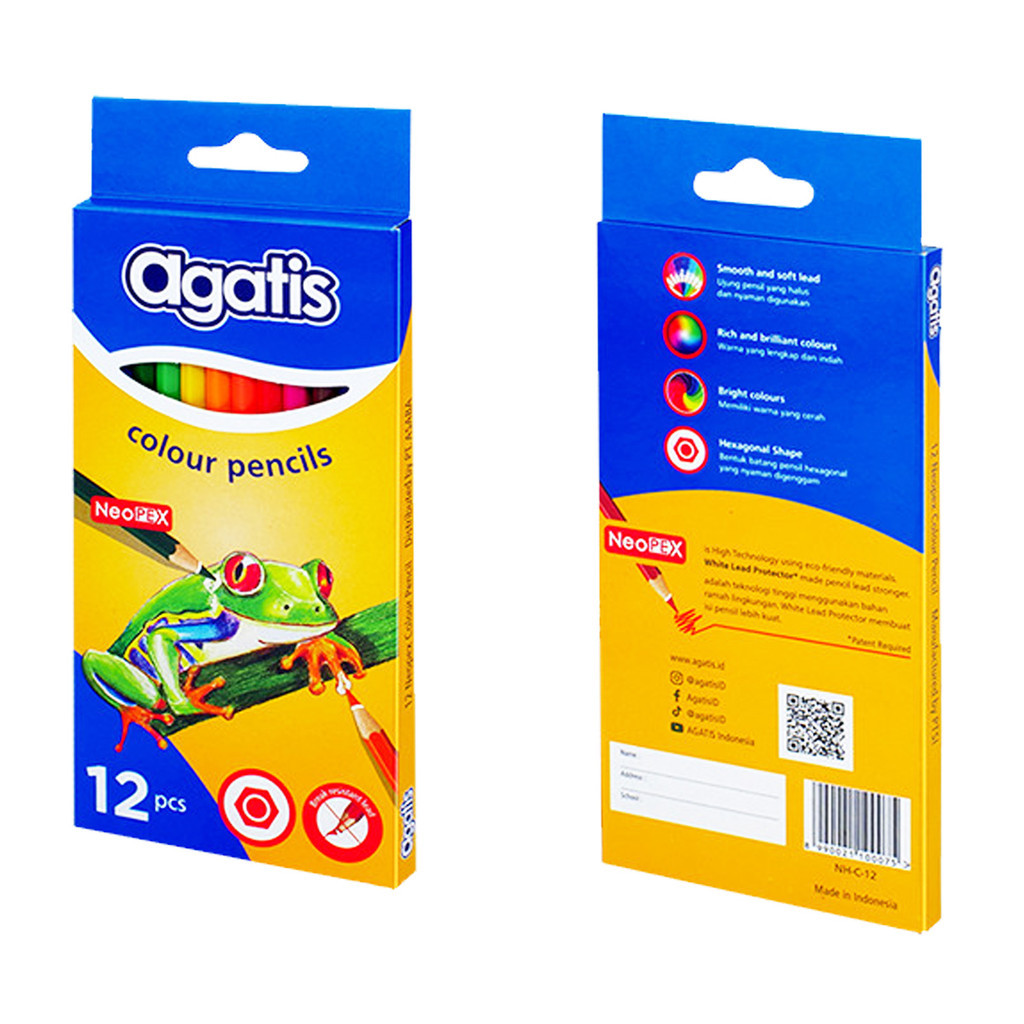 

Pensil Warna Agatis Neopex C-12 Full Length Panjang 12 Warna Murah