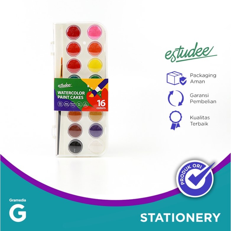 

Estudee Watercolor Cake 23Mm Set16 Es-Wc23-16