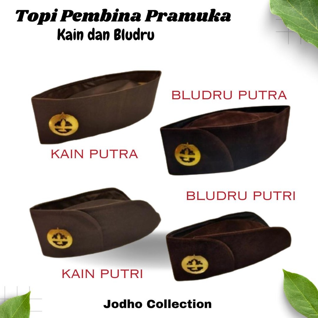 Peci Pembina Pramuka + Pin