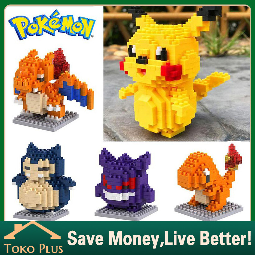 Mainan Balok Pokemon Nano Blocks Micro Blocks Miniatur Pokemon