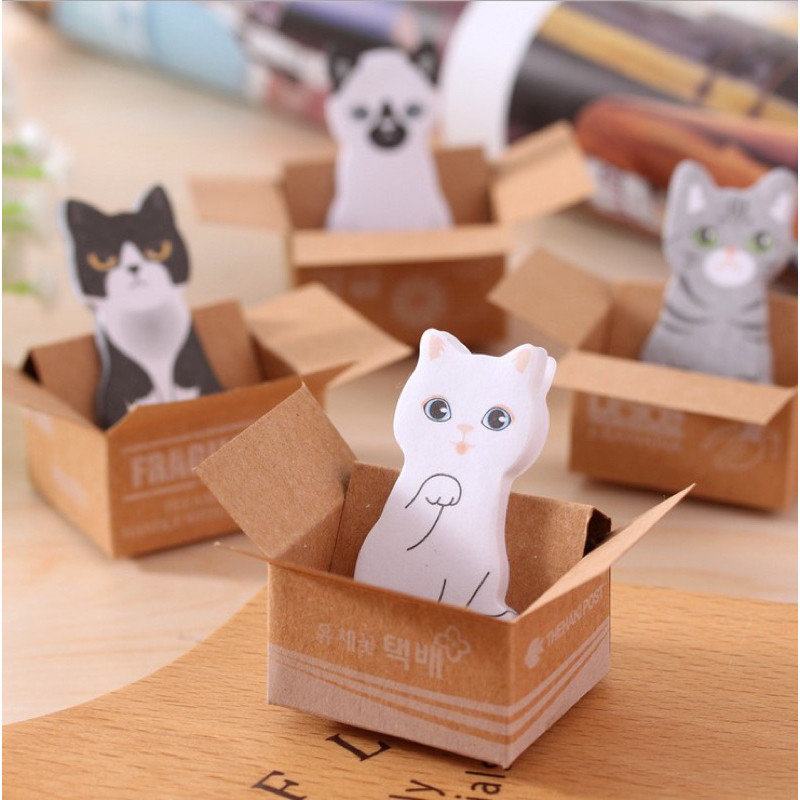 

Super Kawaii - [SK33] memo sticky notes motif kartun kucing lucu