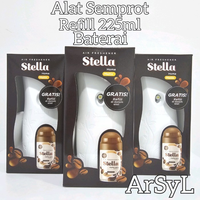 

Stella Matic Alat Semprot Pengharum Ruangan Otomatis - Caffe Latte