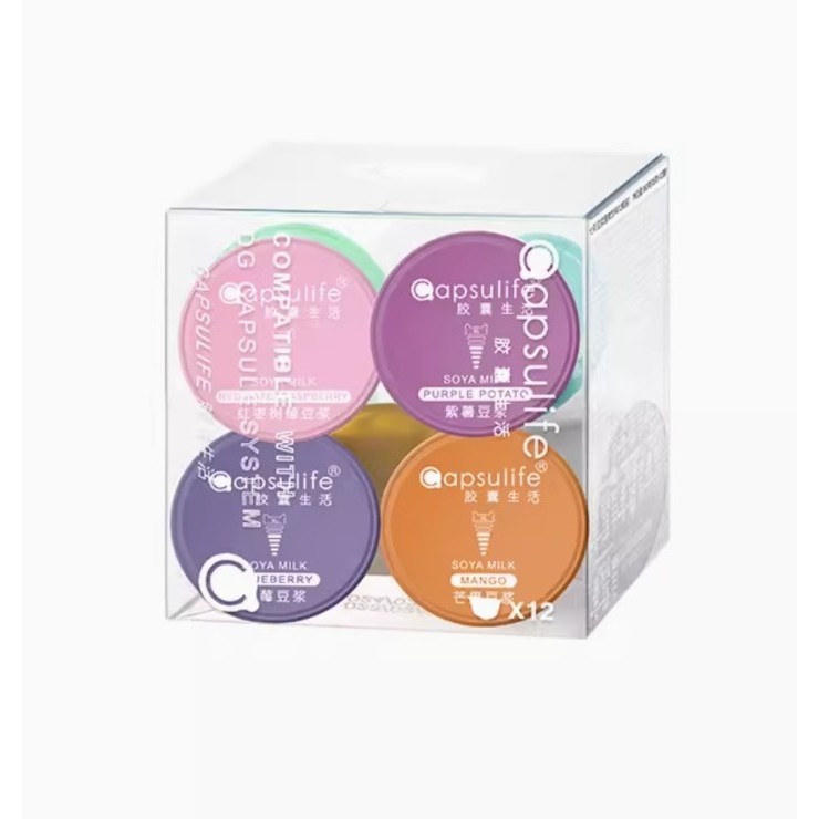 

Dolce Gusto Capsules - Mix Box (Milk / Soya / Coffee) 12 capsules - Soya