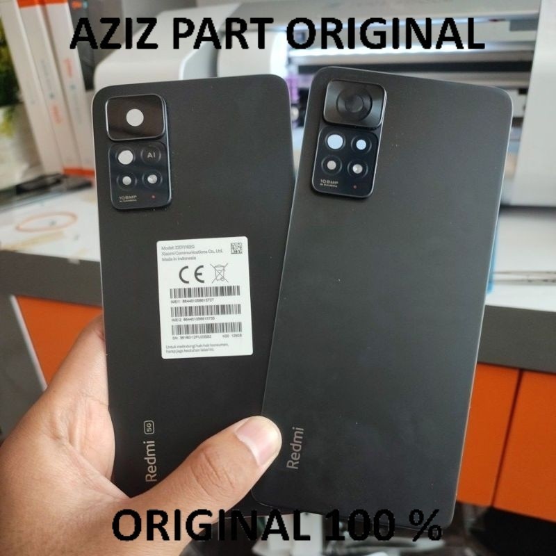 CASING BACKDOOR BACKCOVER SET KACA KAMERA BELAKANG REDMI NOTE 11 PRO 4G / 5G ORIGINAL COPOTAN ASLI