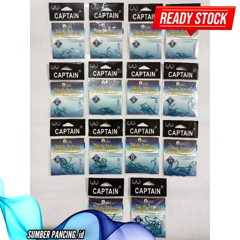 Kail Pancing Captain Akita Kitsune (1030RB) - mata kail pancing captain biru