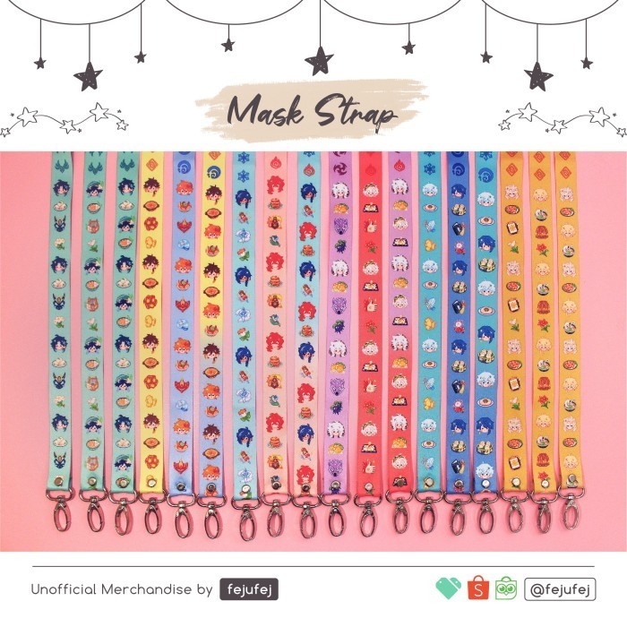 

PROMO!! -Genshin Impact Mask Strap Lanyard - XiaoVenti