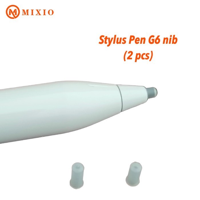 

PROMO!! -MIXIO Replacement Nib Stylus Pen G6 - Stylus Tips Nib White 2pcs